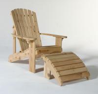  Our top-selling Adirondack Chair features a sculpted seat, and curved back slats for maximum comfort! It is made entirely out of 5/4 Western Red Cedar.

The parts are held firmly in place using 1 3/4 stainless steel fasteners, and special, elasticized polyurethane adhesive, to keep the chair rigid, even when put through -40 to 120 degree temperature.

We use only select Western Red Cedar as our feedstock of choice, since it is simply the finest outdoor building material available!