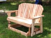 Garden Bench Glider: 44" seat