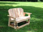 Click to enlarge image - Garden Bench Glider: 44" seat -