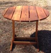 Click to enlarge image 36" Round Cedar Stained Table - 36" Round Table - 